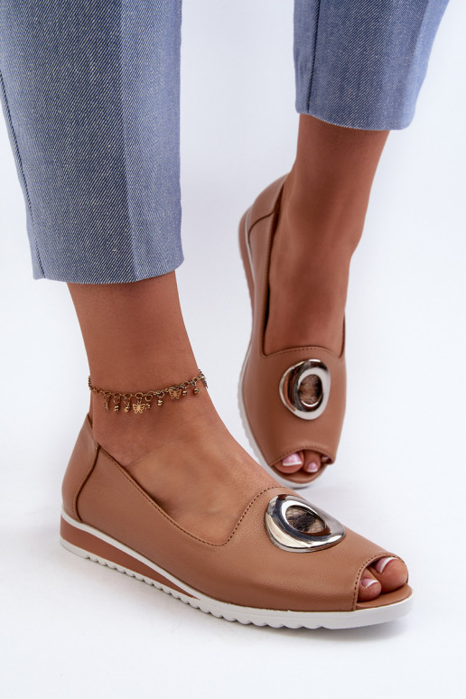 Bateliai  su ornamentais Eko   smėlio spalvos Biolita