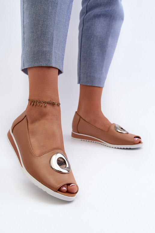 Bateliai  su ornamentais Eko   smėlio spalvos Biolita