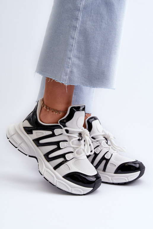 Sneakers modelio batai Baltos-juodos spalvos Ahmani