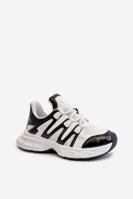 Sneakers modelio batai Baltos-juodos spalvos Ahmani