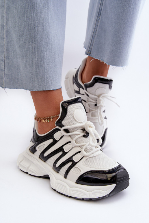 Sneakers modelio batai Baltos-juodos spalvos Ahmani