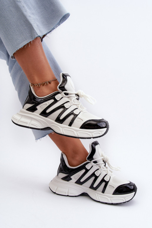 Sneakers modelio batai Baltos-juodos spalvos Ahmani