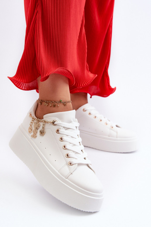  modelio batai  su platforma  baltos spalvos Tivissa