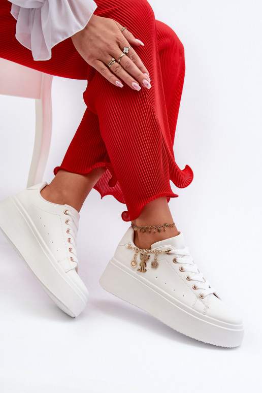  modelio batai  su platforma  baltos spalvos Tivissa