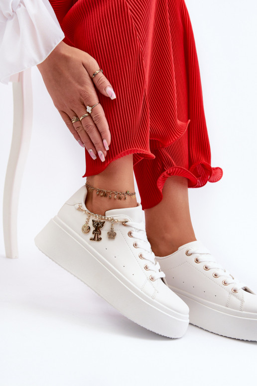  modelio batai  su platforma  baltos spalvos Tivissa