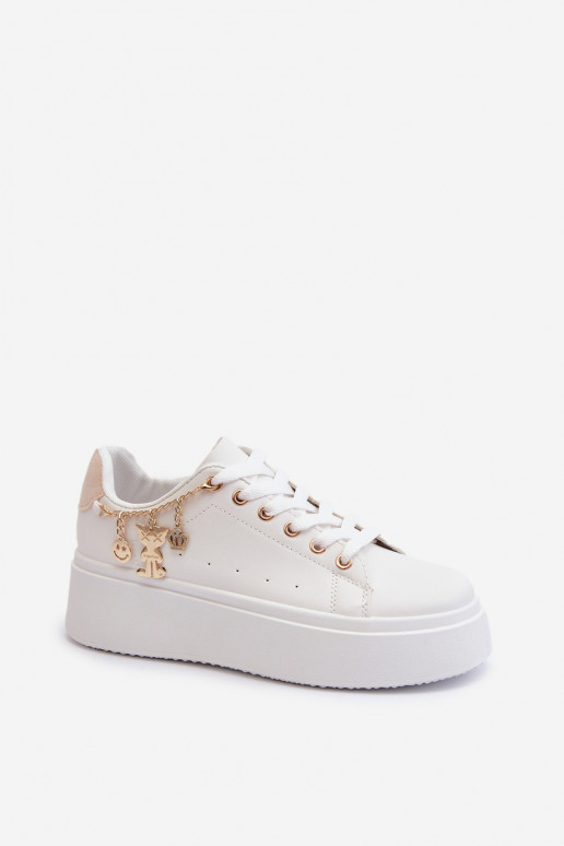 Sneakers modelio batai su platforma šviesiai smėlio spalvos Tivissa