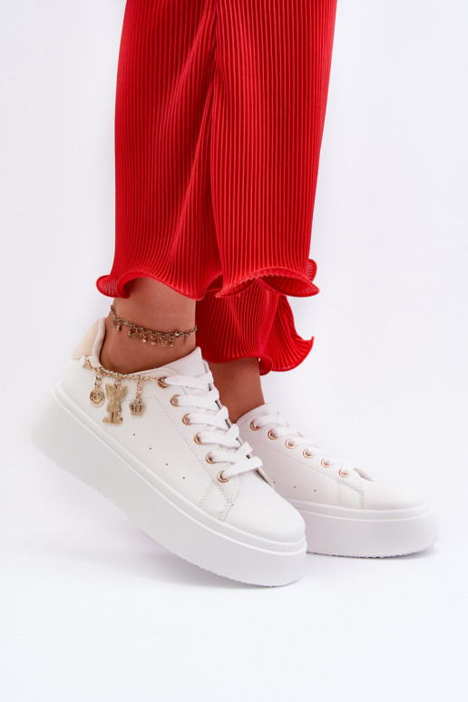 Sneakers modelio batai su platforma šviesiai smėlio spalvos Tivissa