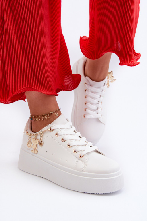 Sneakers modelio batai su platforma šviesiai smėlio spalvos Tivissa