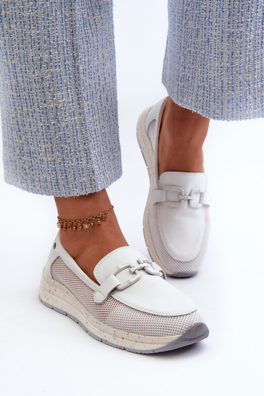    Mokasinai D&A TW210 baltos spalvos