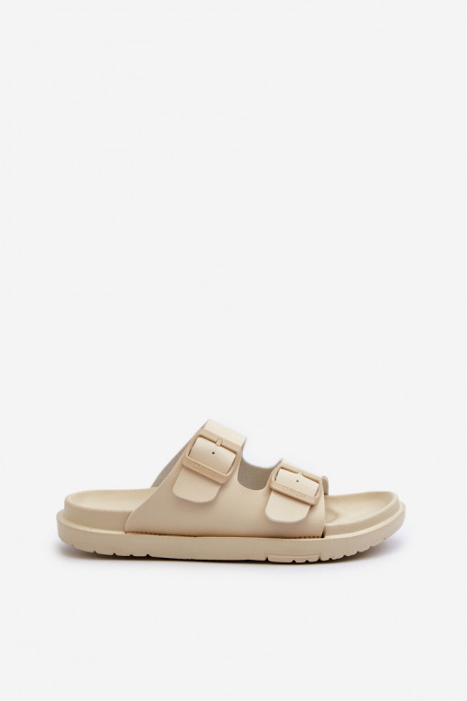 Lengvos šlepetės  su sagtimis Big Star NN274A752 smėlio spalvos