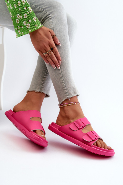 Lengvos šlepetės  su sagtimis Big Star NN274A754 rožinės spalvos