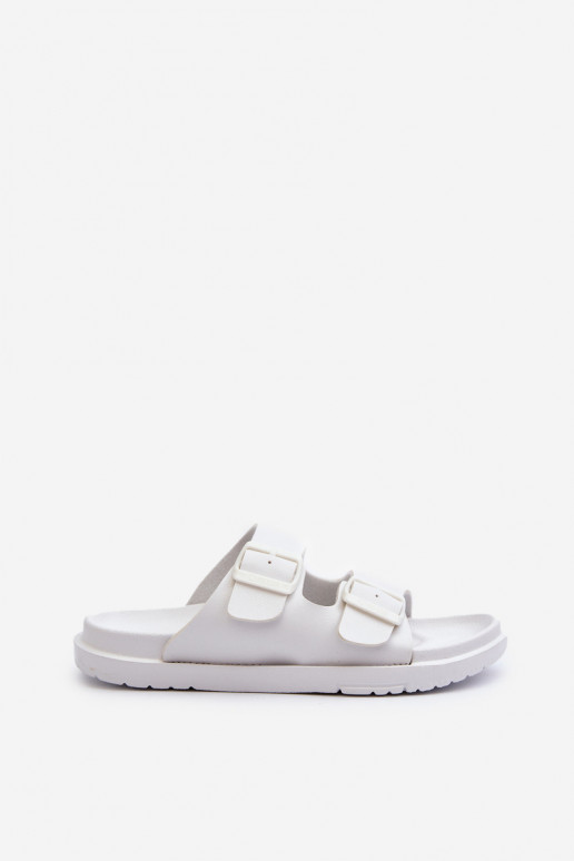 Lengvos šlepetės  su sagtimis Big Star NN274A751 baltos spalvos