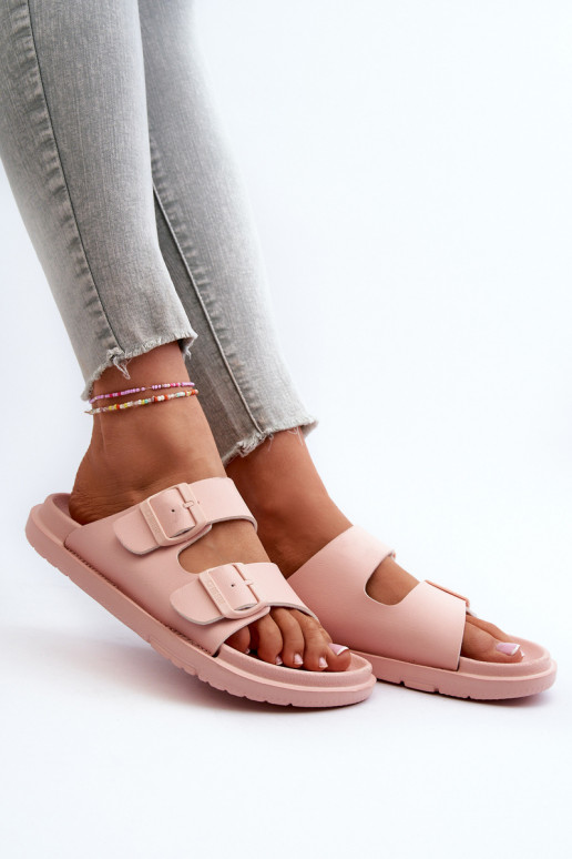 Lengvos šlepetės  su sagtimis Big Star NN274A753 rožinės spalvos