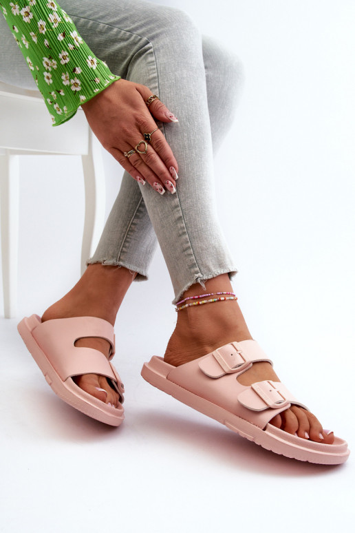 Lengvos šlepetės  su sagtimis Big Star NN274A753 rožinės spalvos