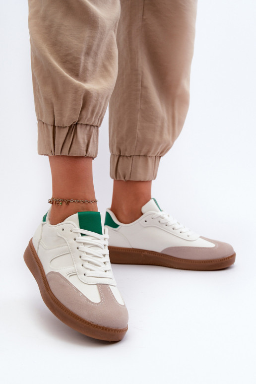 Sneakers modelio batai sportiniai bateliai baltos spalvos Uvetta