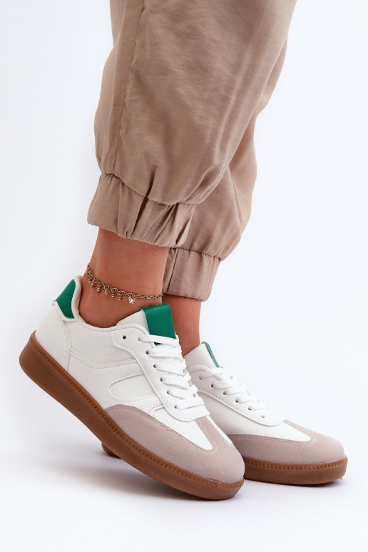 Sneakers modelio batai sportiniai bateliai baltos spalvos Uvetta