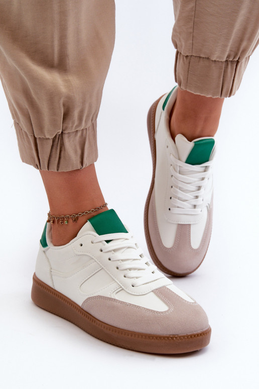 Sneakers modelio batai sportiniai bateliai baltos spalvos Uvetta