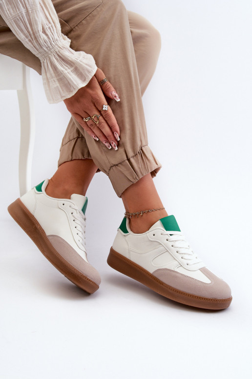 Sneakers modelio batai sportiniai bateliai baltos spalvos Uvetta