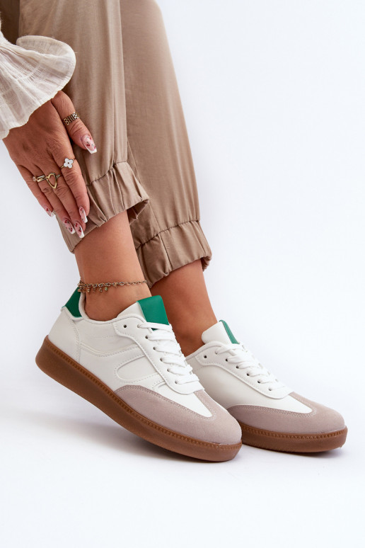 Sneakers modelio batai sportiniai bateliai baltos spalvos Uvetta