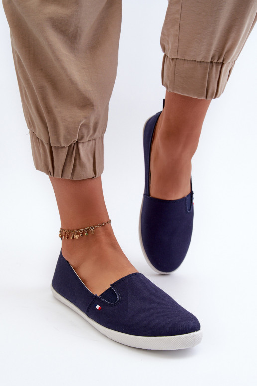 Sportbačiai laisvalaikio batai Slip-On  tamsiai mėlynos spalvos Adrancia