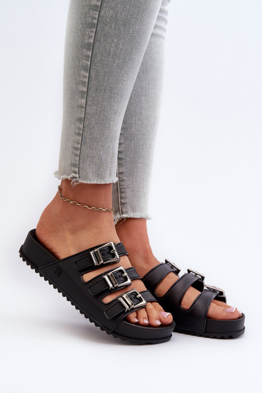 Moteriškos šlepetės   NN2850099 Juodos spalvos