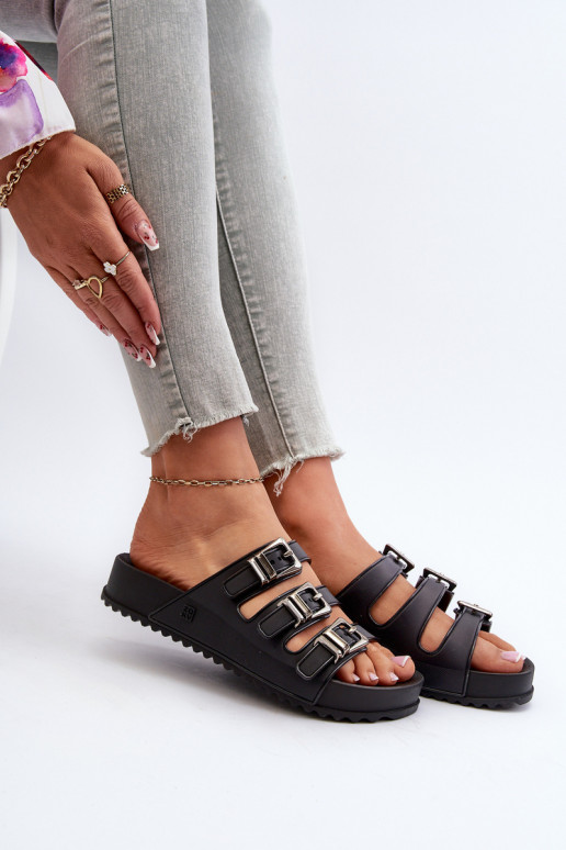 Moteriškos šlepetės   NN2850099 Juodos spalvos