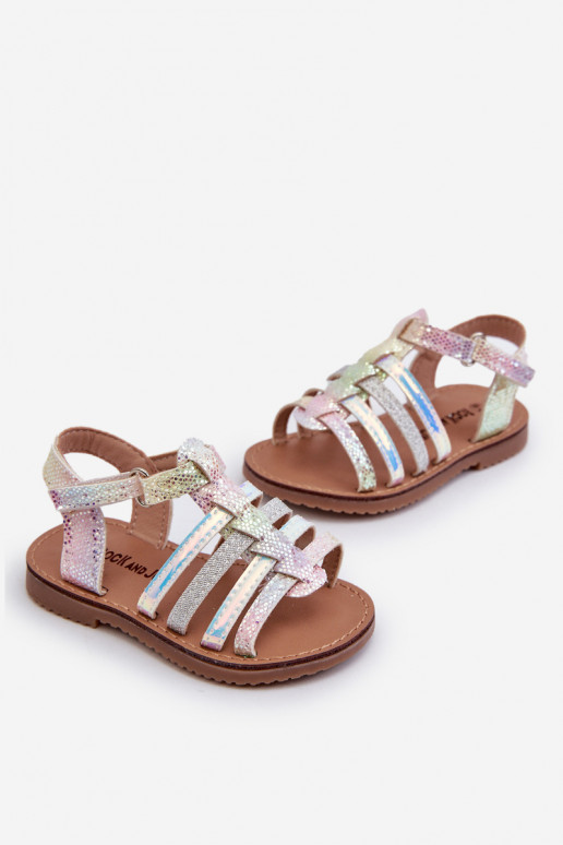 sandalai Gladiator Vaikiški su lipniais užsegimais įvairių spalvų Radovia