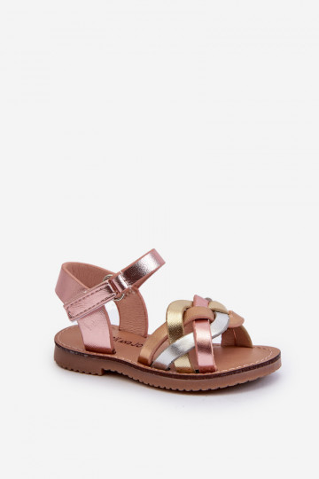 sandalai Vaikiški su lipniais užsegimais Z Przeplatającymi Się Paseczkami įvairių spalvų Dianttha 2