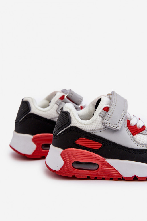  modelio batai Vaikiški su lipniais užsegimais raudonos spalvos Krissandra