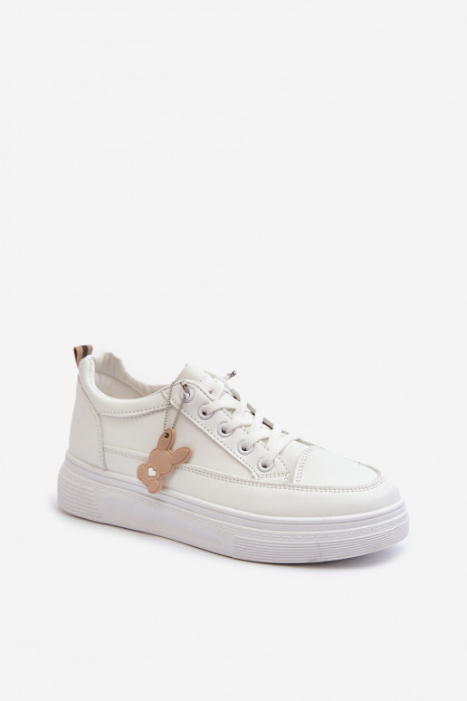 laisvalaikio batai sportiniai bateliai  su platforma su ornamentais baltos spalvos Vinceza 13613