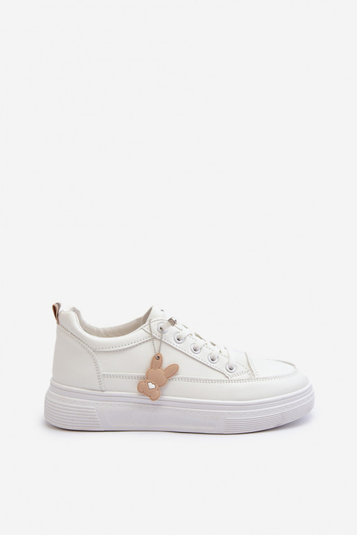 laisvalaikio batai sportiniai bateliai  su platforma su ornamentais baltos spalvos Vinceza 13613