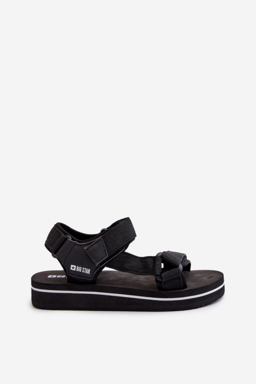 Moteriškos basutės su platforma Big Star NN274A532 Juodos spalvos