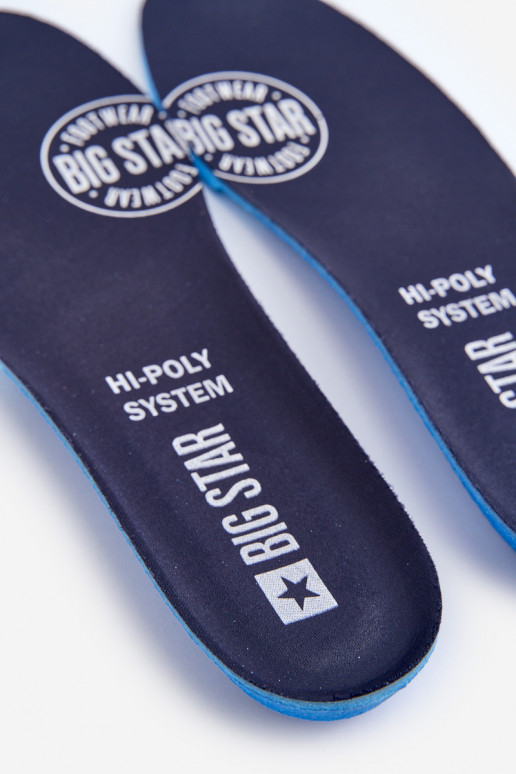 Vidpadžiai Do Butów BIG STAR HI-POLY SYSTEM 2 poros tamsiai mėlynos spalvos Vidpadžiai Do Butów BIG STAR HI-POLY SYSTEM 2 poros tamsiai mėlynos spalvos