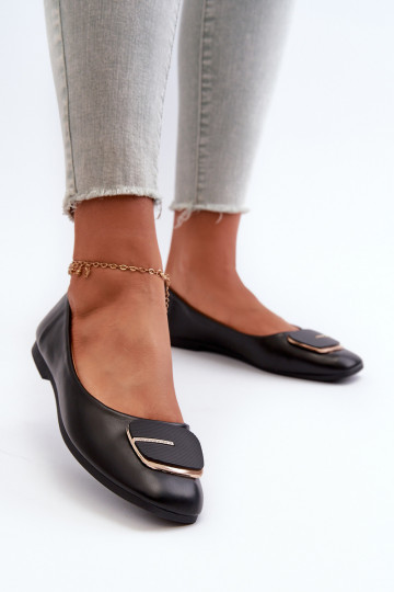 Balerinos  Eko   su ornamentais Juodos spalvos Edoslli