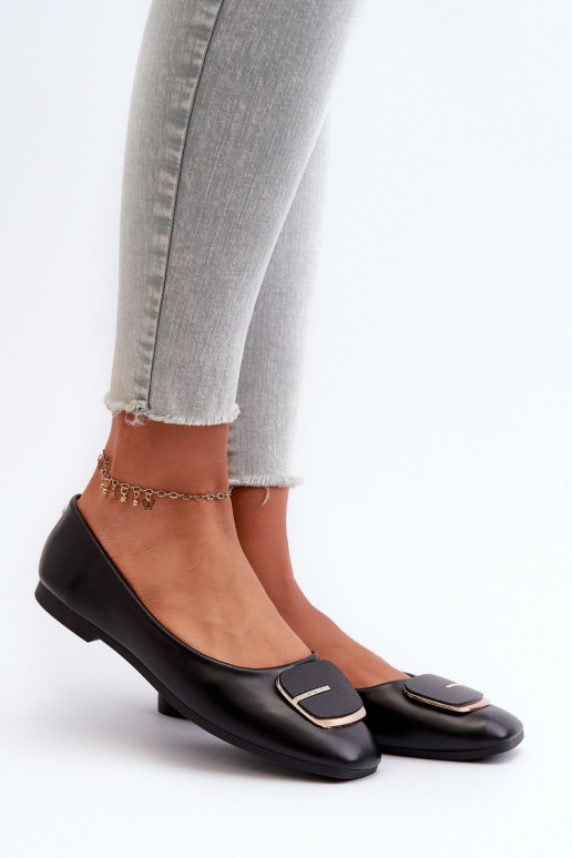 Balerinos  Eko   su ornamentais Juodos spalvos Edoslli