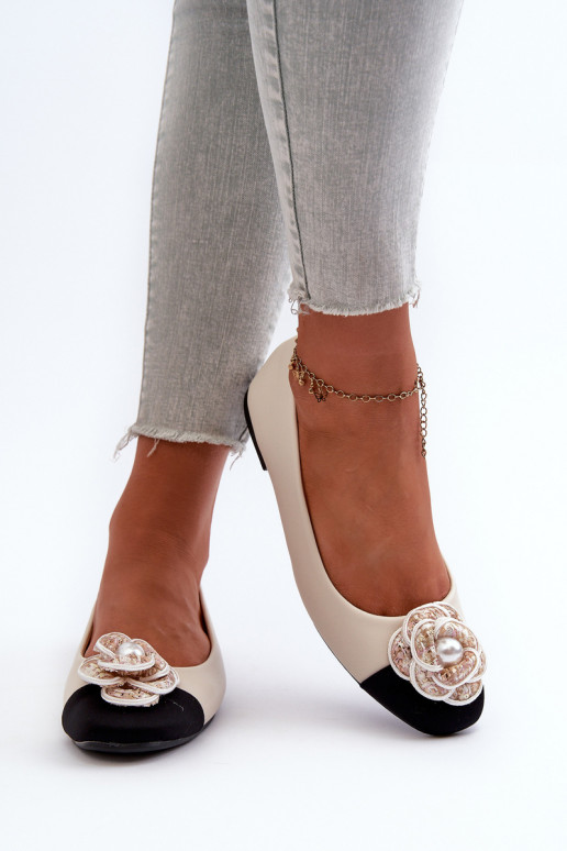 Balerinos  Eko    Detalem smėlio spalvos Divinella