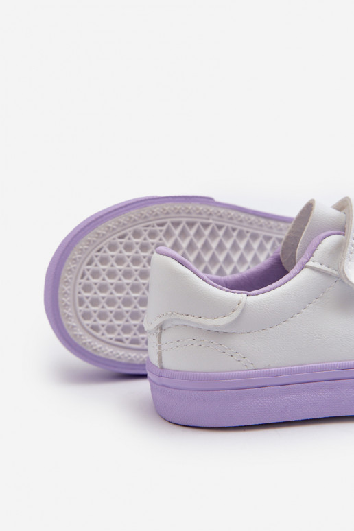 Vaikiški  modelio batai laisvalaikio batai Z Przypinką Baltos-Violetinės spalvos Pennyn Vaikiški  modelio batai laisvalaikio batai Z Przypinką Baltos-Violetinės spalvos Pennyn