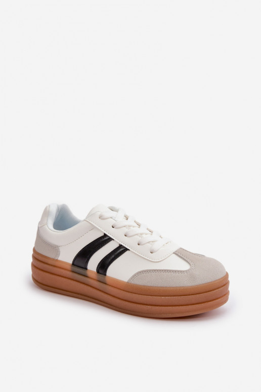  modelio batai  su platforma Baltos-pilkos spalvos Nesonice