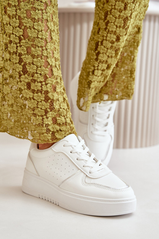  modelio batai  su platforma  m baltos spalvos Mistra