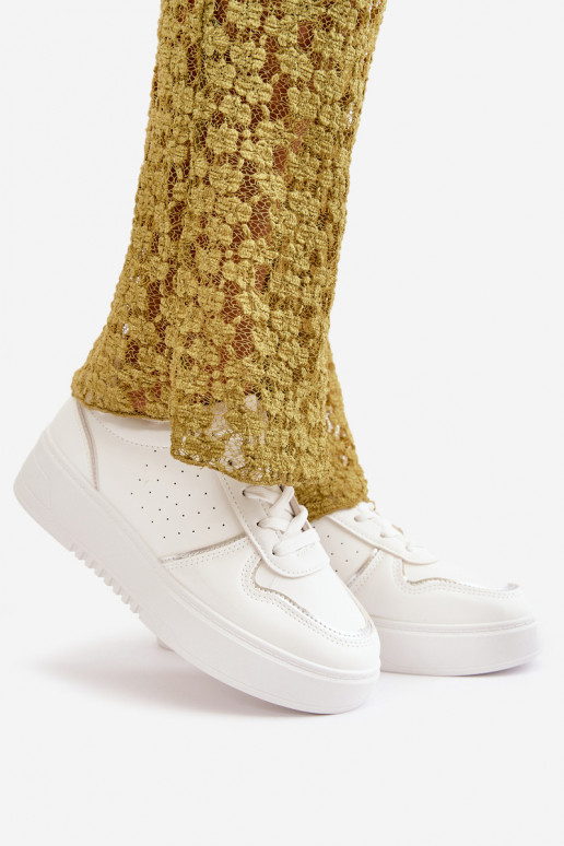  modelio batai  su platforma  m baltos spalvos Mistra