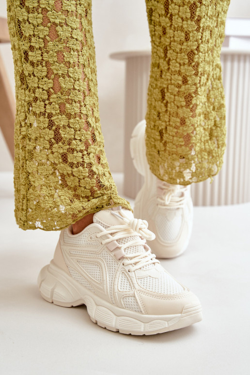 sportiniai bateliai  modelio batai  smėlio spalvos Timoci