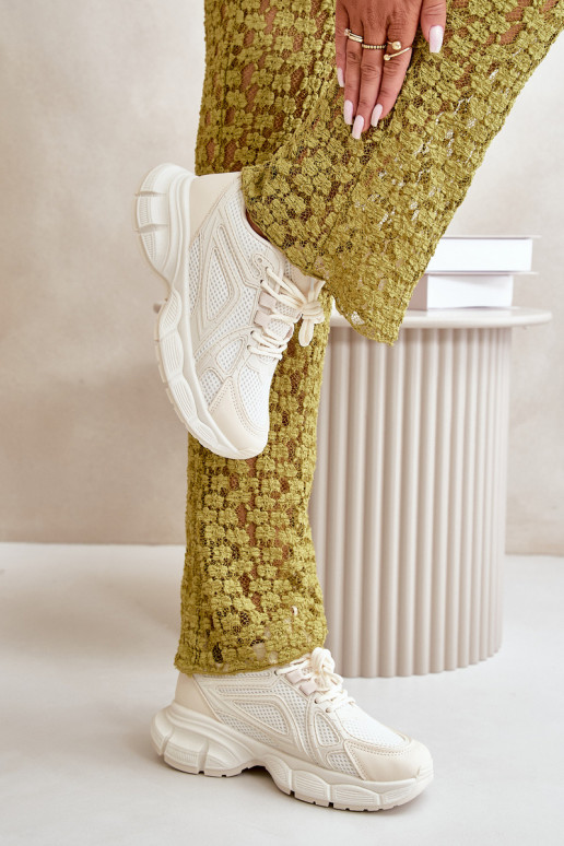 sportiniai bateliai  modelio batai  smėlio spalvos Timoci