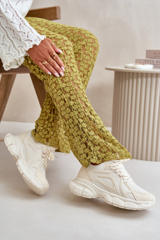 sportiniai bateliai  modelio batai  smėlio spalvos Timoci