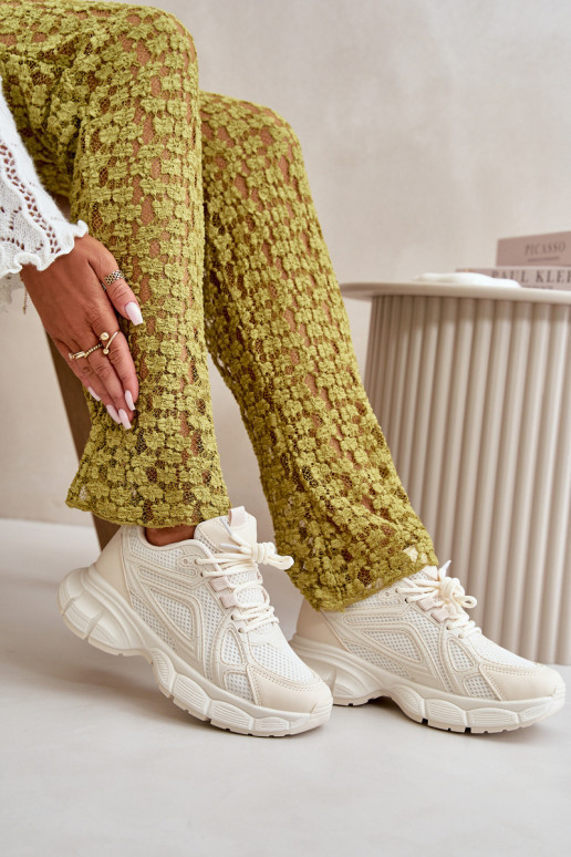 sportiniai bateliai  modelio batai  smėlio spalvos Timoci