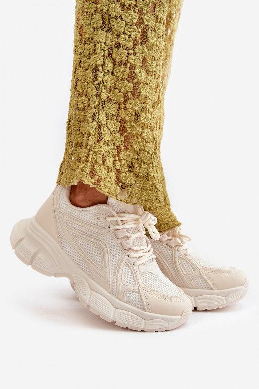 sportiniai bateliai  modelio batai  smėlio spalvos Timoci