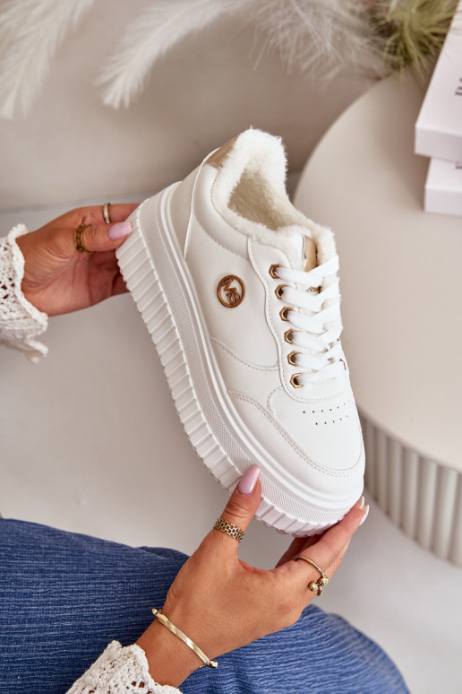  modelio batai sportiniai bateliai  pašiltinti su madingais masyviais padais baltos spalvos Ardiela