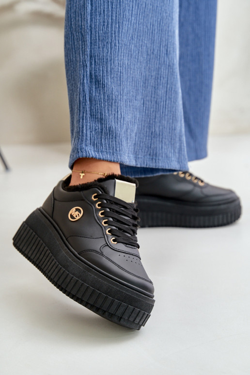  modelio batai sportiniai bateliai  pašiltinti su madingais masyviais padais Juodos spalvos Ardiela