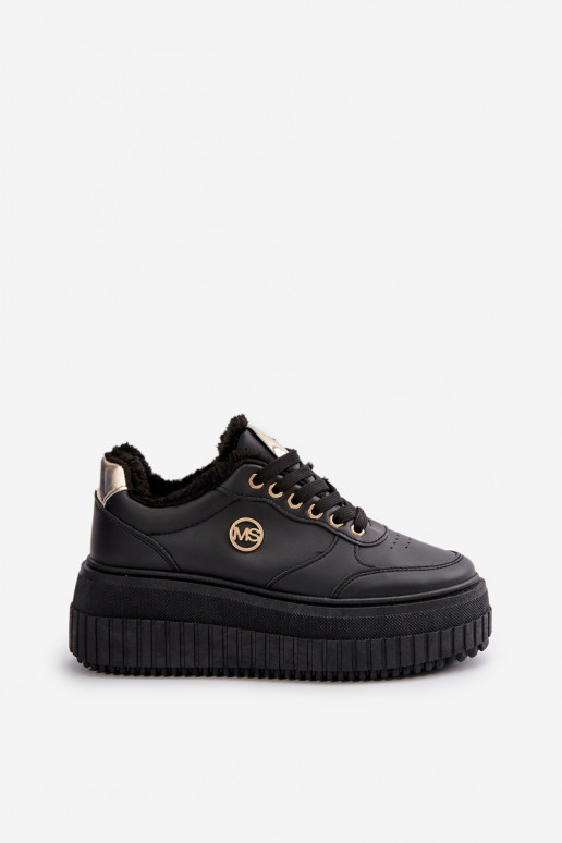  modelio batai sportiniai bateliai  pašiltinti su madingais masyviais padais Juodos spalvos Ardiela