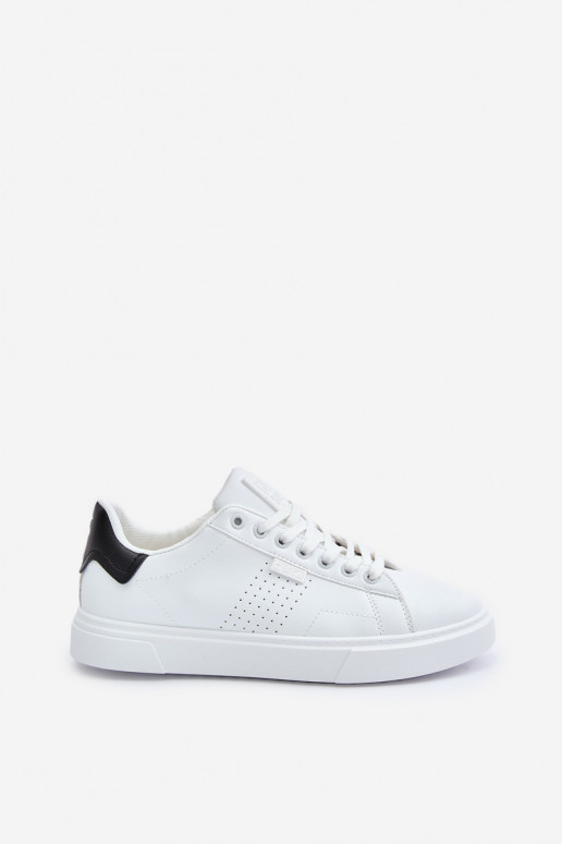 laisvalaikio batai Sneakers modelio batai vyrams iš dirbtinės odos Big Star OO174115 baltos spalvos
