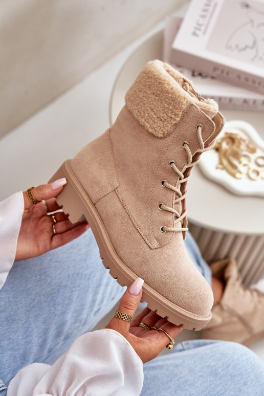  pašiltinti aulinukai  smėlio spalvos Mivael